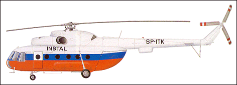 Рисунок вертолета Ми-8